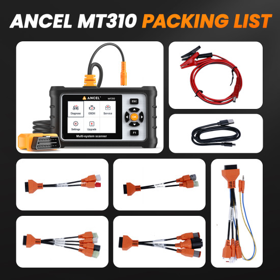 ANCEL MT310 – Диагностика за мотоциклети