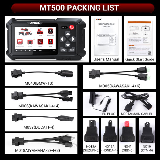 ANCEL MT500 – Диагностика за мотоциклети