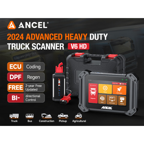 ANCEL - V6 HD - Диагностика за Тежкотоварни Автомобили