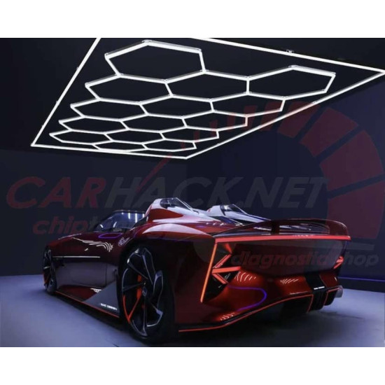 Hexagonal honeycomb LED system