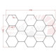 Hexagonal honeycomb LED system
